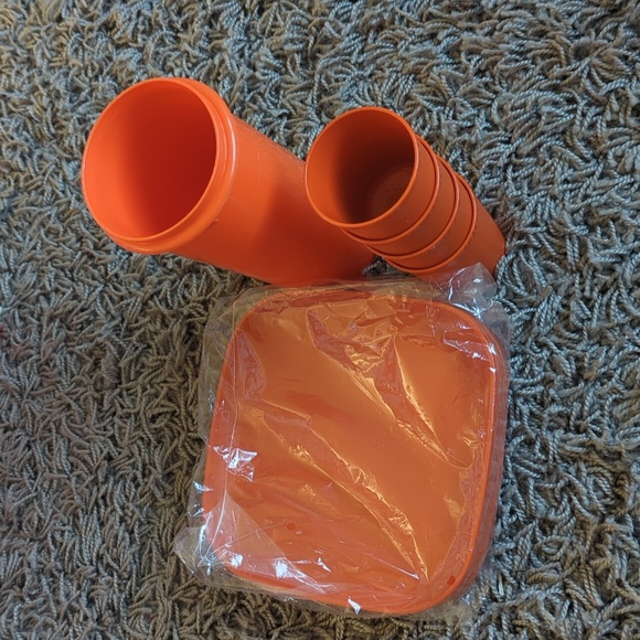 Vintage Tupperware 🟧🟠 picnic set 🧡🔶🔸 - Picture 5 of 7
